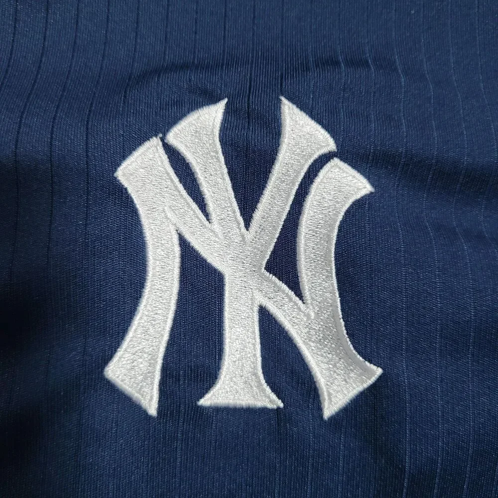 New York Yankees Shirt Mens Large Navy Blue MLB Baseball Antigua Golf Polo